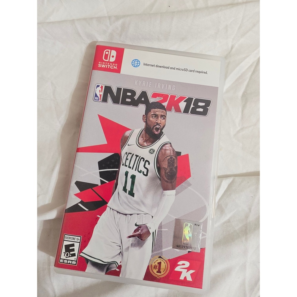 NBA 2K18 Nintendo Switch Video Game Kyrie Irving Celtics Cover Physical Cartridg